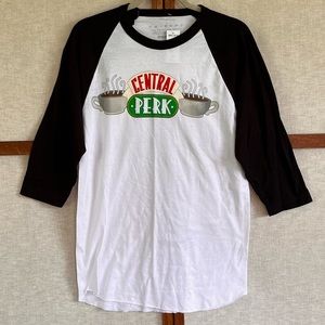 NWT Box Lunch Friends Central Perk Baseball Jersey Shirt - Medium